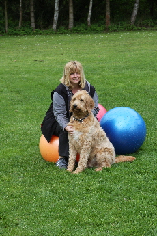 Michaela mit Oskar