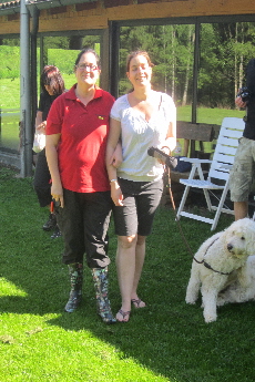 Tina und Michaela beim Training