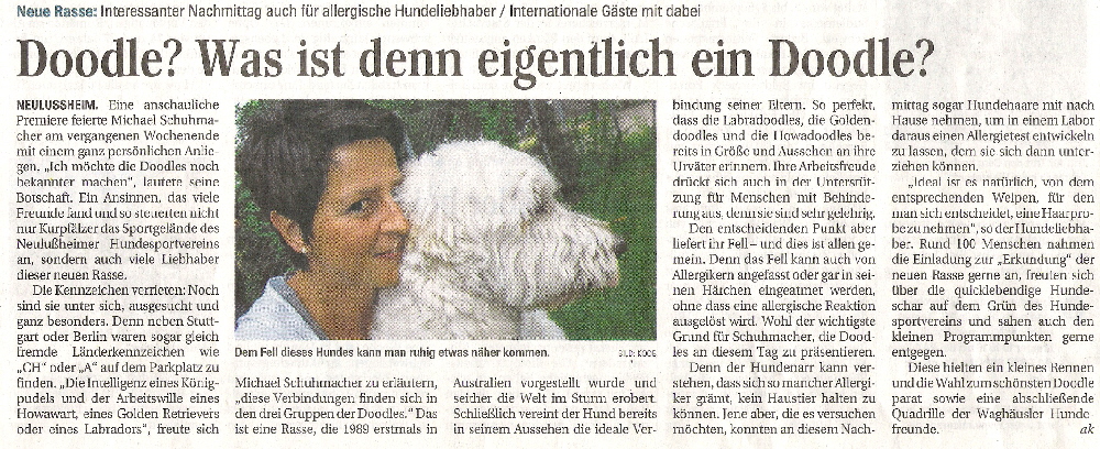 Doodletreffen Zeitungsberichte 