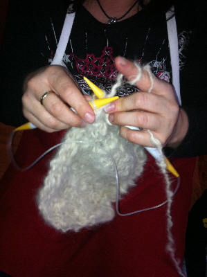 Stricken der Doodlewolle